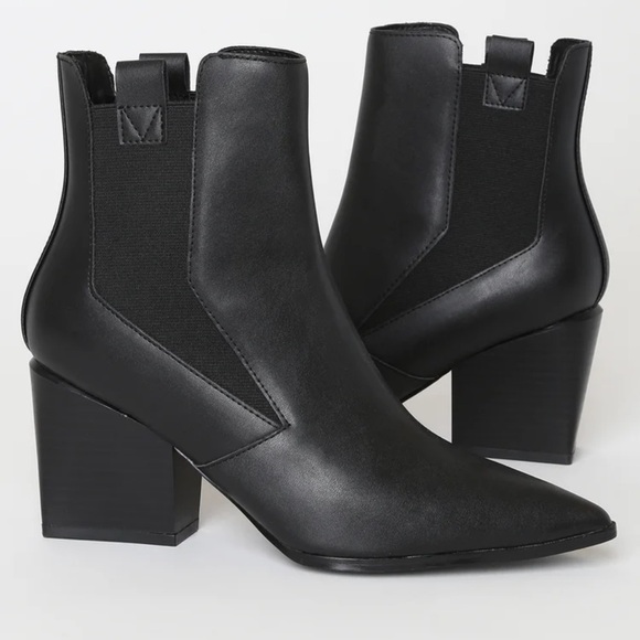 Kendall + Kylie Finigan Black Pointed-Toe Ankle Boots size 8 - Picture 2 of 8